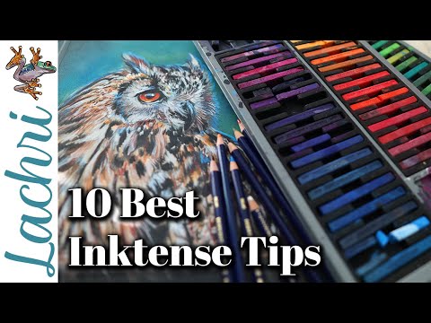 Видео: 10 лучших советов по использованию блоков и карандашей Derwent Inktense 😱