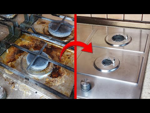 Видео: Как ОТМЫТЬ ПЛИТУ от застарелого жира и нагара. Дешевый и эффективный способ