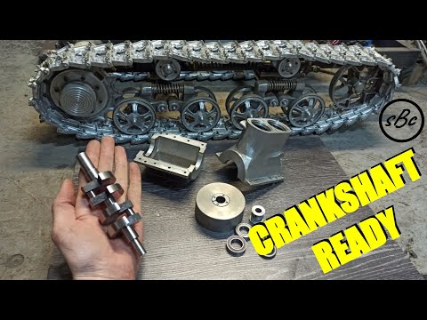 Видео: КОЛЕНЧАТЫЙ ВАЛ для самодельного ДВИГАТЕЛЯ ГОТОВ #т150 (+ENG SUB)