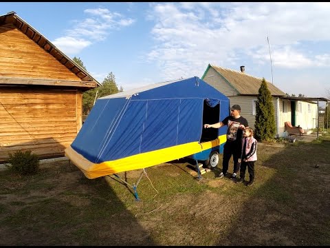 Видео: Прицеп палатка Скиф, подробное описание.