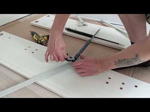 Видео: Сборка кровати с подъёмным механизмом фабрики "Лером".