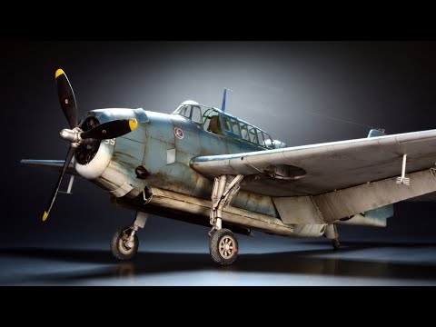 Видео: Grumman TBF Avenger - Hobby 2000 1/72 - Модель самолёта