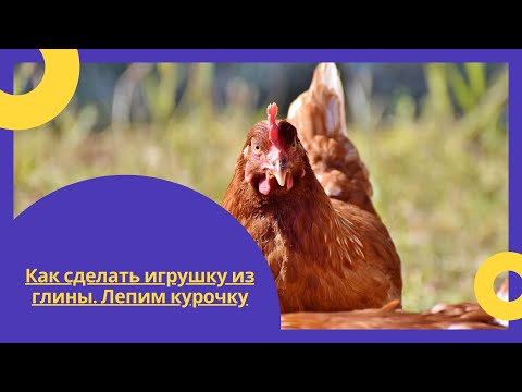 Видео: Ручная лепка из глины Курочка из глины
