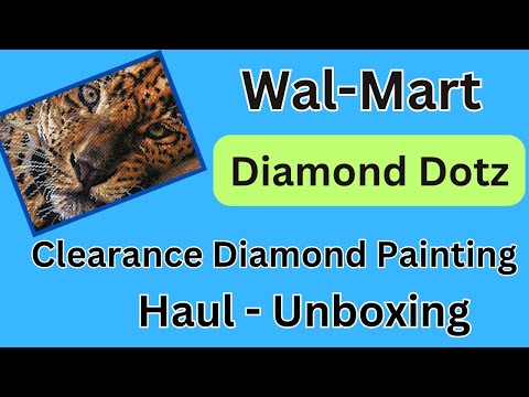 Видео: WalMart — распродажа Diamond Dotz — распаковка — и игрушки — алмазное искусство — бюджетные издел...