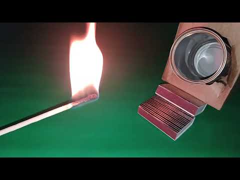 Видео: long matches and a tin can. длинные спички и жестяная банка