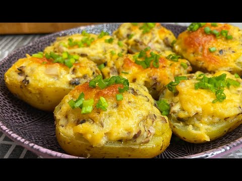 Видео: Очень вкусный ФАРШИРОВАННЫЙ КАРТОФЕЛЬ в духовке!