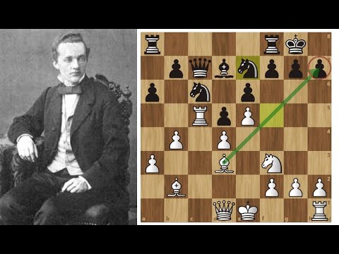 Видео: Луи Паульсен: Эту комбинацию во Французской защите должен знать каждый! Шахматы.