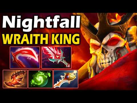Видео: Найтфол на Новом ВК, ТОП 1 ВИНРЕЙТ ПАТЧА! - Nightfall Wraith King 7.38 ДОТА 2