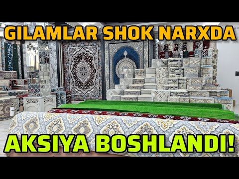 Видео: 38 МИНГ СУМДАН ГИЛАМ | ГИЛАМЛАР УЧУН ЭНГ КАТТА АКЦИЯ БОШЛАНДИ | ШОШИЛИНГ!