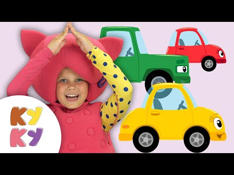 Видео: МАШИНКИ И ГАРАЖИ - Кукутики - Песенка мультик для детей учим цвета