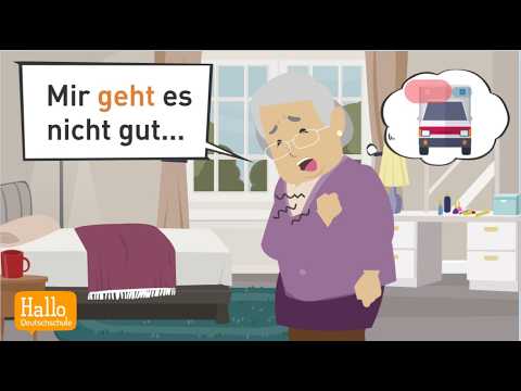 Видео: Учите немецкий | Помощь! Моя бабушка на полу! | @halldeutschschule
