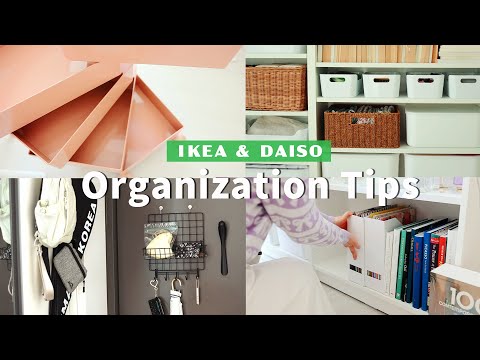 Видео: Советы по организации небольшого пространства (IKEA и Daiso)