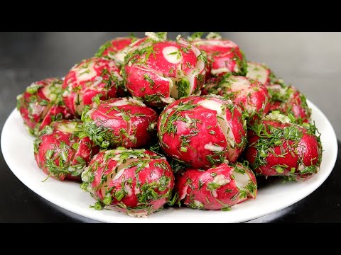 Видео: Необычайно ВКУСНАЯ ЗАКУСКА из РЕДИСКИ! Все будут ПРОСИТЬ этот РЕЦЕПТ!