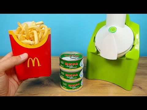 Видео: Что если сделать мороженое из Красной икры и Картошки фри?