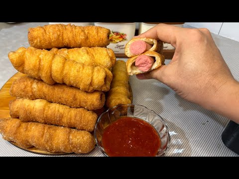 Видео: Сосиска в тесте.Қазақша рецепт.