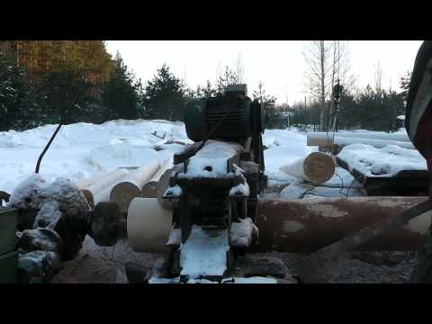 Видео: Окорочно строгальный станок для бревен. Самоделка!