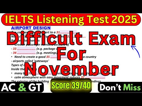 Видео: СЛОЖНЫЙ ЭКЗАМЕН НА НОЯБРЬ 2025 ГОДА: ТЕСТ IELTS ПО АУДИРОВАНИЮ С ОТВЕТАМИ | СЛОЖНАЯ ПРАКТИКА IELT...