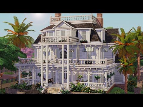 Видео: Огромный особняк в Нола 🌴...(Sims 4 Скоростное строительство)