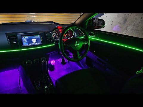 Видео: Установка фоновой подсветки Mitsubishi Lancer — VIP-атмосфера JDM!