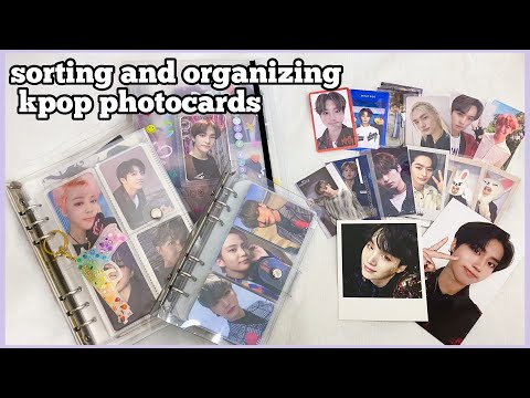 Видео: организация фотокарт stray kids, bts, astro | sorting and organizing kpop photocards
