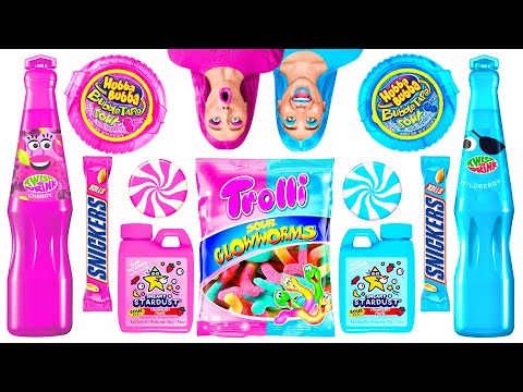 Видео: Розовая Еда vs Голубая Еда Челлендж от Crazy DO