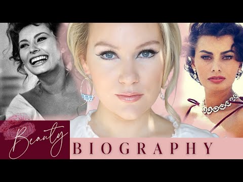 Видео: Макияж и биография Софи Лорен | Эшли Эй | Биография красоты