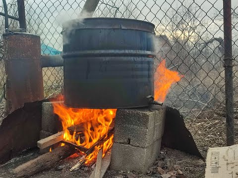 Видео: Испытание новой воскотопки 29.12.2021