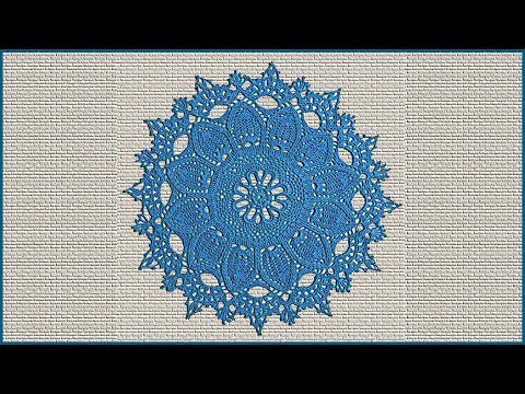 Видео: Красивая салфетка крючком. Вязание салфетки. Часть 2.