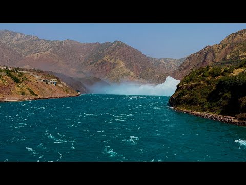 Видео: Водосброс в Городе Нурек