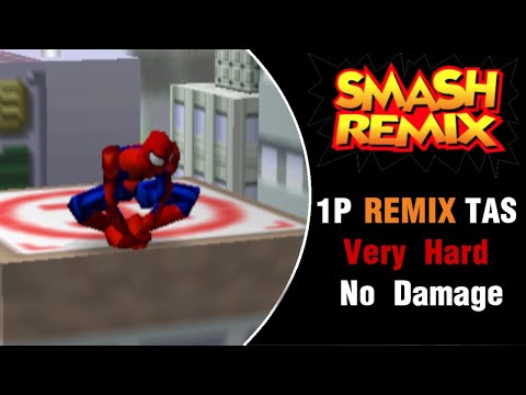 Видео: Smash Remix [TAS] - Spider-Man (MvC3) Remix Mode (Очень сложный, без урона)