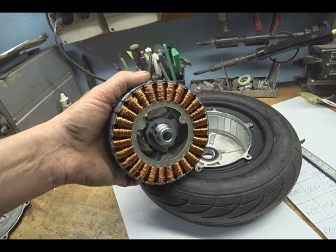Видео: Тесты и перекомутация обмоток Мотор Колеса