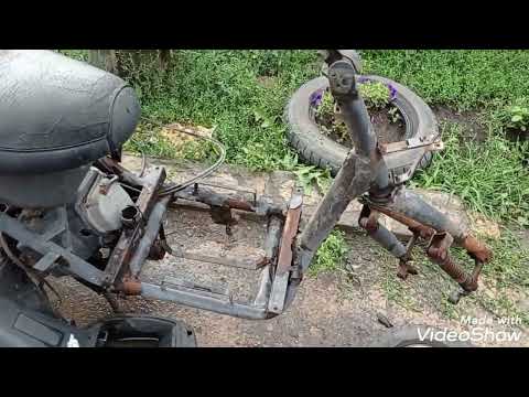 Видео: Ч-2 Веломотор Д-5 делаем подресоренную раму .