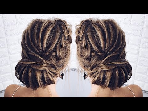 Видео: КАК СДЕЛАТЬ НИЗКИЙ ПУЧОК С ПЛЕТЕНИЕМ.УРОКИ ПРИЧЕСОК