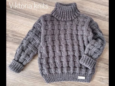 Видео: Мастер-класс "Свитер-водолазка для малыша" Свяжем вместе! #мастеркласс #свитердлямальчика #handmade