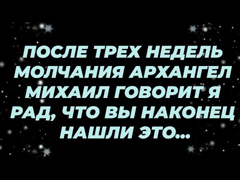 Видео: ПОСЛЕ ТРЕХ НЕДЕЛЬ МОЛЧАНИЯ АРХАНГЕЛ МИХАИЛ ГОВОРИТ Я РАД, ЧТО ВЫ НАКОНЕЦ НАШЛИ ЭТО...