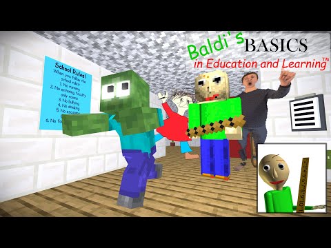 Видео: МОНСТРЫ-МОБЫ BALDI'S BASICS ESCAPE CHALLENGE MINECRAFT ANIMATION