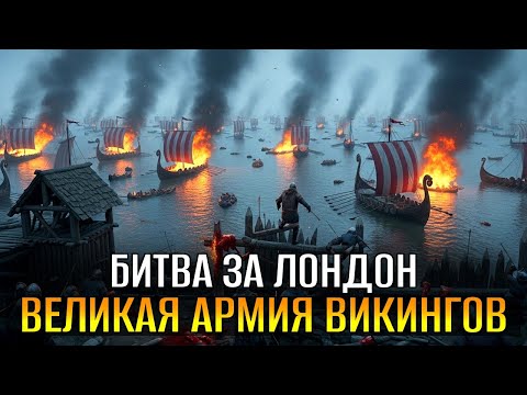 Видео: 350 ДРАККАРОВ ВИКИНГОВ штурмуют Лондон! Падение неприступной крепости Англии