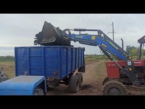 Видео: Вносим удобрение на поле.