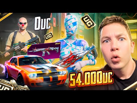 Видео: $54 000 UC 🔥 ЭТО САМАЯ ТЯЖЁЛАЯ ПРОКАЧКА АККАУНТА ПОДПИСЧИКУ! В PUBG MOBILE, С ВЕБКОЙ, РЕАКЦИЯ!