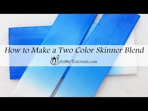 Видео: Начало работы с полимерной глиной: урок по смешиванию Skinner Blend