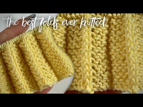 Видео: Это хит! Так вы еще не вязали: ПЛИССЕ СПИЦАМИ! 👌💥💥💥 Very beautiful knitting pattern!