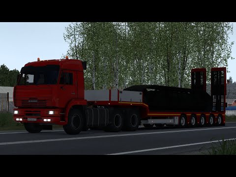 Видео: 1585 / ETS 2 V1.49 / Русская сборка / КАМАЗ 6460 / Рославль (RU) - Тула (RU).