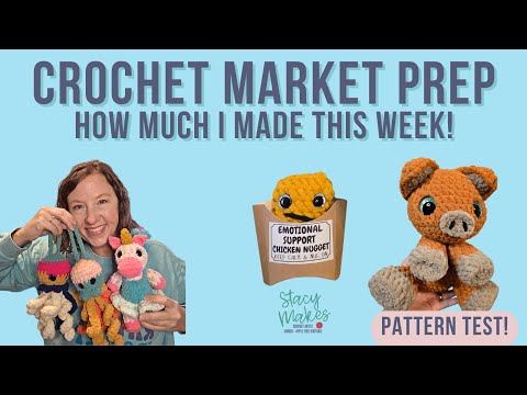 Видео: Подготовка к рынку вязаных крючком изделий — Что я сделала — Тестовый образец