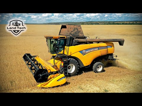 Видео: НОВЫЙ КОМБАЙН В ХОЗЯЙСТВЕ! NEW HOLLAND CX6.90 в деле! Обзор! Уборка урожая 2022!