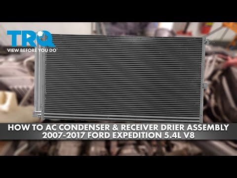 Видео: Как заменить конденсатор кондиционера и ресивер-осушитель в сборе на Ford Expedition 5.4L V8 2007...