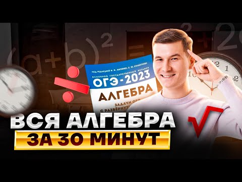 Видео: Вся алгебра с нуля до ОГЭ по математике за 30 минут | Умскул