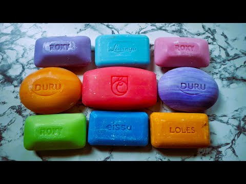 Видео: ASMR DRY SOAP CUTTING / COLORFUL DRY SOAP CARVING / Резка сухого мыла.