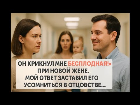 Видео: Он назвал меня бесплодной при новой жене, а мой ответ заставил его усомниться в отцовстве