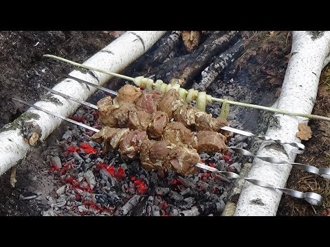 Видео: "ОСЕННИЙ ШАШЛЫК".ЧАСТЬ 3.Одиночный поход с ночевкой.