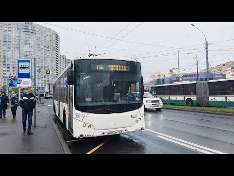 Видео: Автобус, маршрут №142 Volgabus-5270.05 б.5331 (07.10.2023) Санкт-Петербург